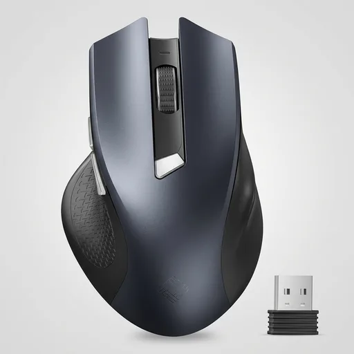 acer Wireless Mouse for Laptop, 2.4GHz Computer Mouse 3 Adjustable DPI Office Cordless USB Mice with USBA Receiver, 6 Buttons, 1600 DPI, Medium to Large Sized Hands Compatible with PC, Laptop, Desktop
