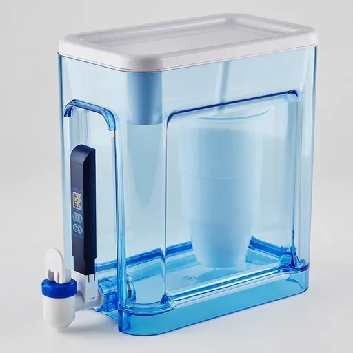 ZeroWater 22-Cup 5-Stage Water Filter Dispenser with Instant Read Out - 0 TDS for Improved Tap Water Taste - IAPMO Certified to Reduce Lead, Chromium, and PFOA/PFOS
