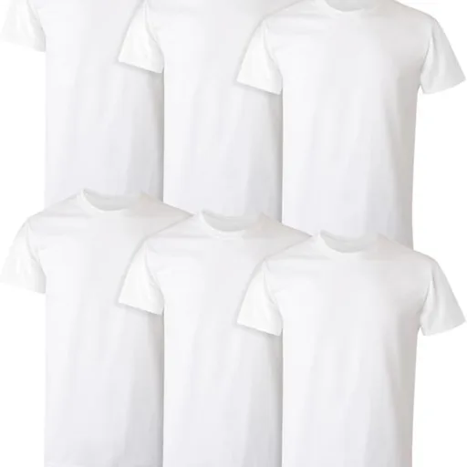 Hanes Men's Undershirt Packs, Stay-Tucked Soft Cotton Undershirts, Best Undershirts for Men, White/Black/Asstd Multipacks