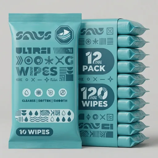 Extra Large Body Wipes for Adults Bathing No Rinse - 120 Ultra Thick Disposable Shower Wipes for Men, Women & Elderly - Great for Gym, Camping, Post Surgery