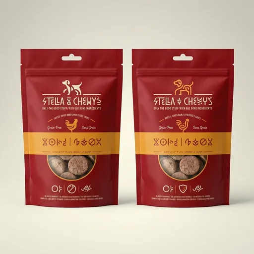 Stella & Chewy's Freeze-Dried Raw Dinner Patties - Chicken Recipe - High Protein Grain-Free Puppy & Dog Food - Perfect for Picky Eaters - 25 oz,(Pack of 2)