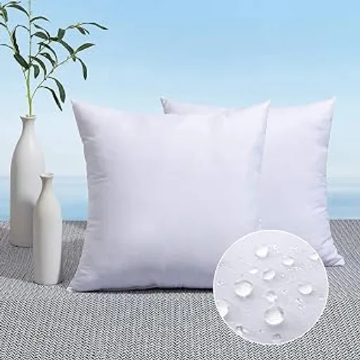 MIULEE Pack of 2 18x18 Inch Outdoor Pillow Inserts