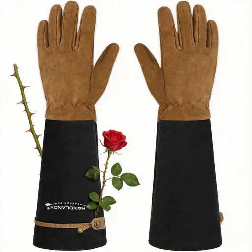 HANDLANDY Pigskin Leather Rose Pruning Gloves