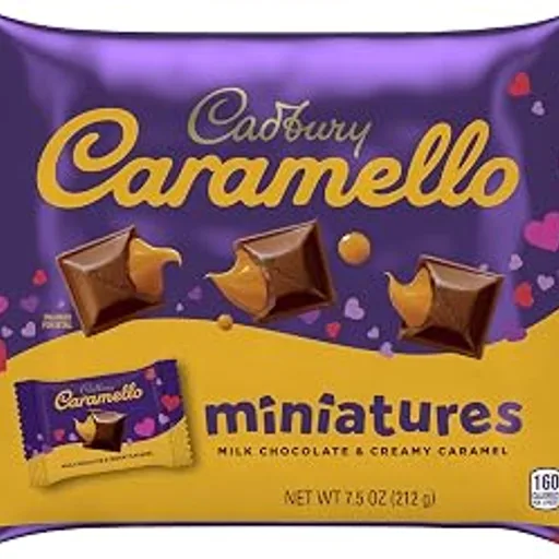 CadburyCaramello Miniatures Candy - Milk Chocolate & Creamy Caramel, 7.5 Ounce