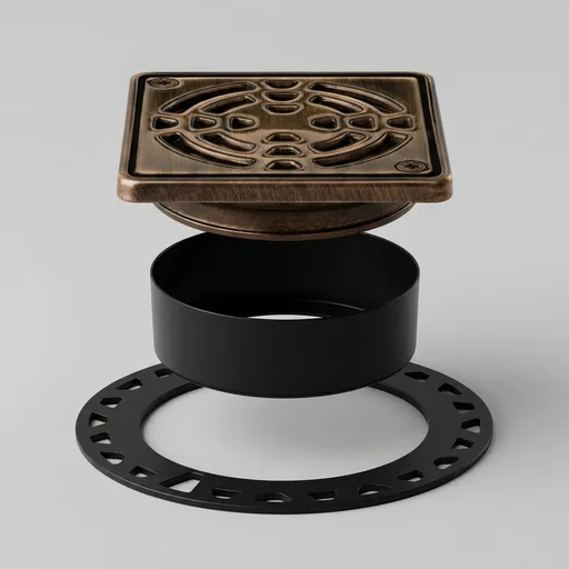 Schluter Kerdi-Drain Classic Shower Grate Kit KD4GRKEOB