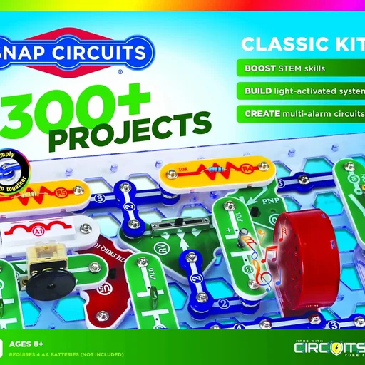 SNAP CIRCUITS Classic SC-300 STEM Electronics Kit, 300+ Projects, Ages 8+