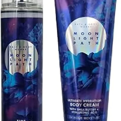 Bath and Body Works Moonlight Path Mist and Body Cream Set