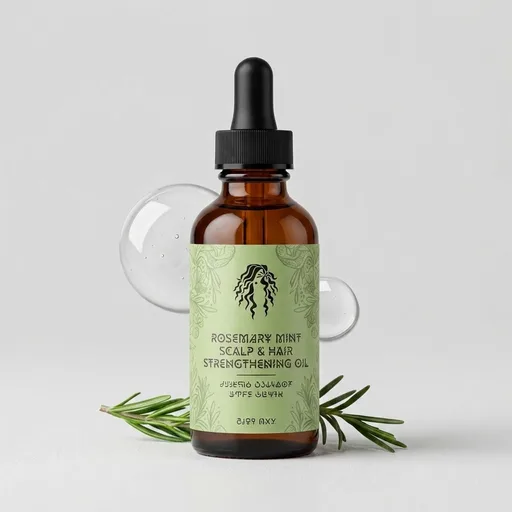 Mielle Organics Rosemary & Mint Hair Oil - Strengthening Biotin Oil Infused Frizzy & Damaged Hair Care - Split Ends & Dry Scalp Treatment to Support Longer, Healthier Strands, 2 Ounce