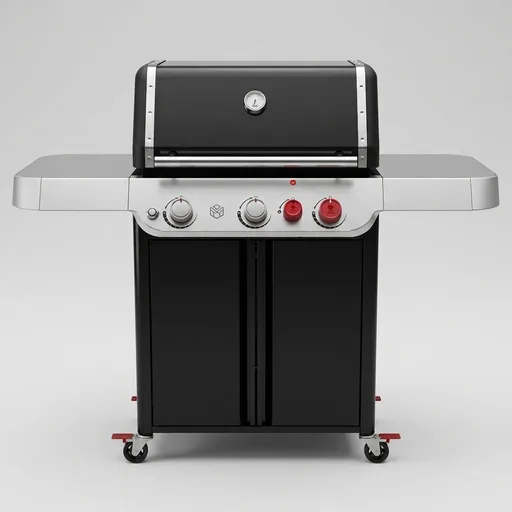 Weber® Genesis E-325 Gas Grill, Outdoor Cooking, Propane Grill, Black | 3 PureBlu® Burners, XL Sear Zone, Porcelain-Enameled Cast-Iron Grates, Stainless-Steel S