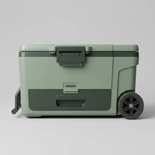 Ninja FrostVault | 65qt Wheeled Cooler with Cold Dry Zone | Integrated Fridge-Temp Dry Storage Drawer | Premium Heavy-Duty Insulated Cooler | Keeps Ice Cold for Days | Spanish Moss | FB265GN1