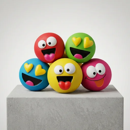 Emoticon Latex Dog Toy