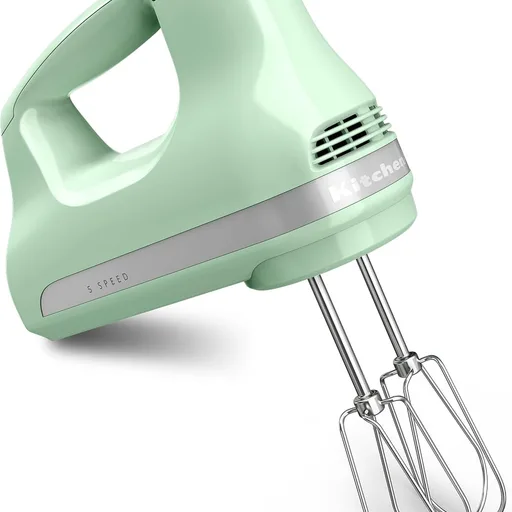 KitchenAid 5-Speed Ultra Power Hand Mixer, Stainless Steel/Plastic, White