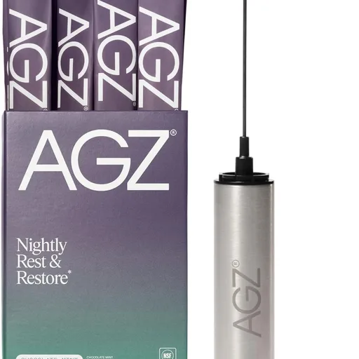 AG1 AGZ Sleep Drink, Magnesium Herbal Nighttime Blend, 30ct with Frother