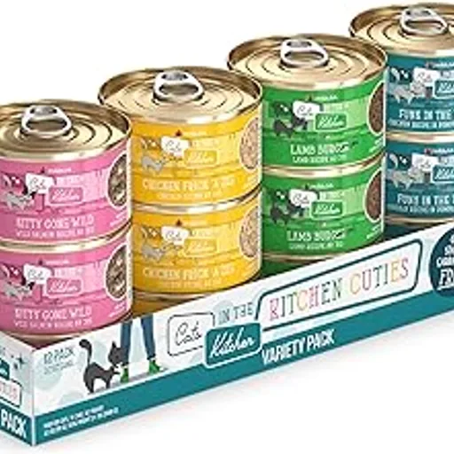 WeruvaCats in the Kitchen, Kitchen Cuties Variety Pack, Wet Cat Food, 3.2oz Can (Pack of 12)