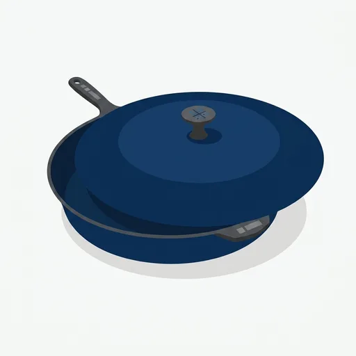 Field Company No.12 Skillet and Matching No.12 Cast Iron Skillet Lid