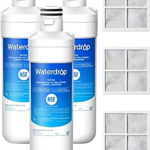 Waterdrop ADQ747935 Refrigerator Water Filter and Air Filter, 3 Combo