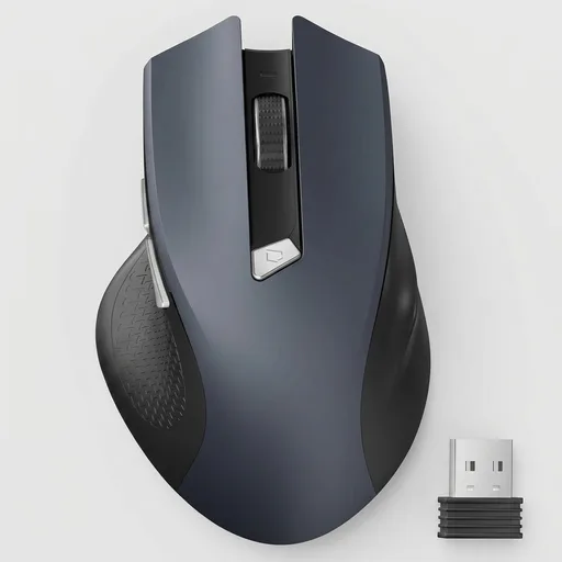 acer Wireless Mouse for Laptop, 2.4GHz Computer Mouse 3 Adjustable DPI Office Cordless USB Mice with USBA Receiver, 6 Buttons, 1600 DPI, Medium to Large Sized Hands Compatible with PC, Laptop, Desktop