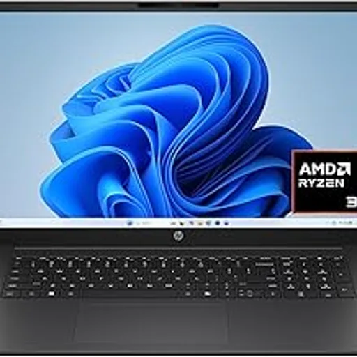 HPOmniBook 3 17.3 inch Laptop PC, FHD Display, AMD Ryzen 3 30, 8 GB RAM, 512 GB SSD, AMD Radeon 610M Graphics, Windows 11 Home, Mica Silver, 17-dp0199nr