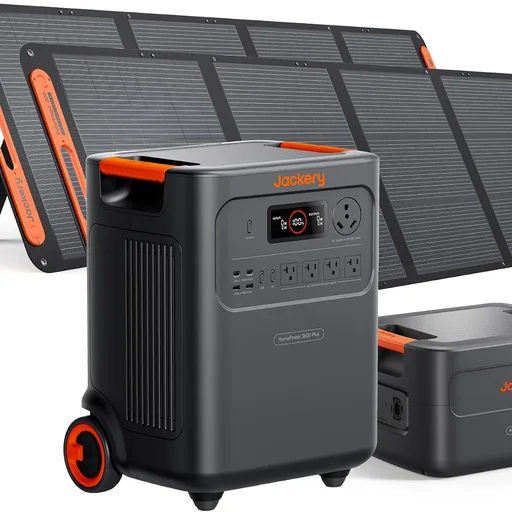 Jackery HomePower 3600 Plus and Extra Battery & 2x200W, 7168Wh, 3600W