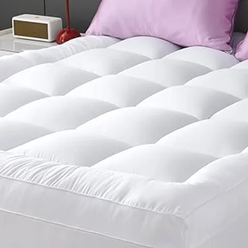 Queen Mattress Topper Extra Thick, Cooling Plush Mattress Pad