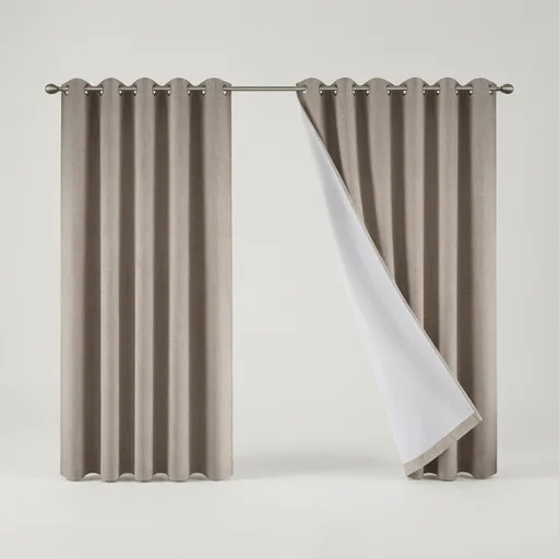 Blackout Curtains Thermal Drapes Grommet Room Darkening Light Blocking Window Treatments for Living Room Bedroom，Khaki：38" W x 54" L