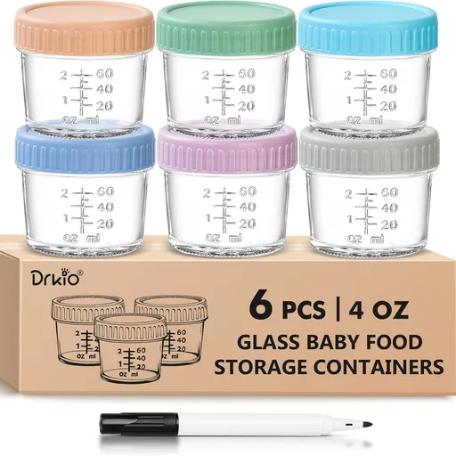 DRKIO Baby Food Storage Containers