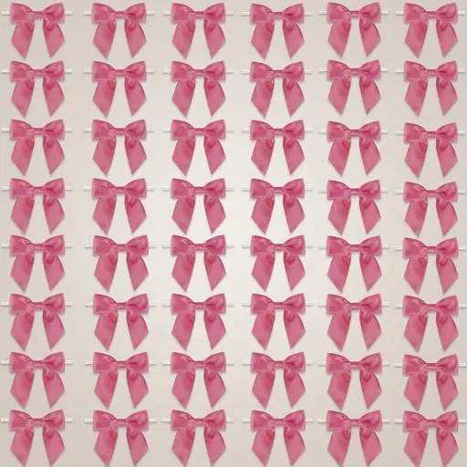 115 Pack Twist Tie Bows for Treat Bags 3" White Satin Ribbon Bows for Package Craft Gift Wrapping Decoration (Hot Pink)
