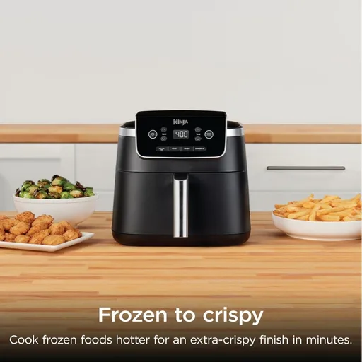 Ninja XL Air Fryer with MaxCrisp | 6.5 QT Capacity | 6-in-1 Max Crisp, Air Fry, Roast, Bake, Reheat & Dehydrate | 450°F Temp | 1750 Watts | Nonstick Basket, Crisper Plate & Recipe Guide | Grey | AF181