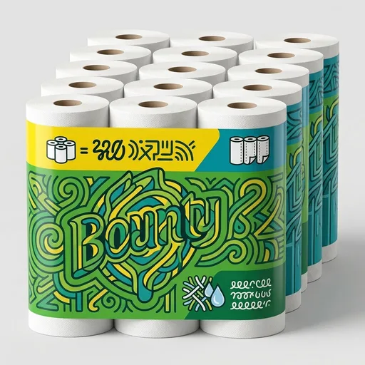 BountyPaper Towels Quick Size, White, 16 Family Rolls = 40 Regular Rolls