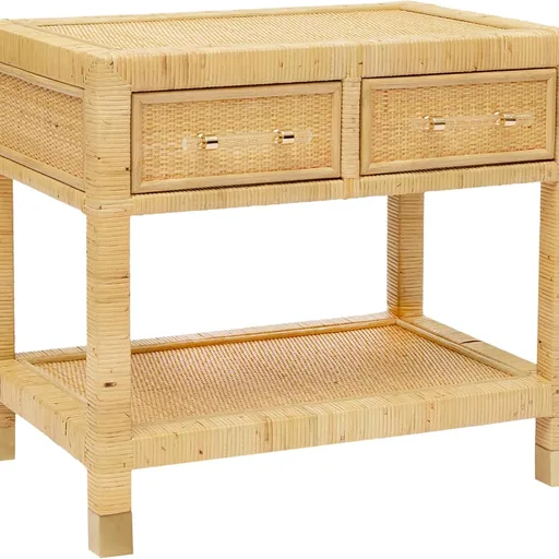 Tov Furniture Amara Natural Rattan Nightstand