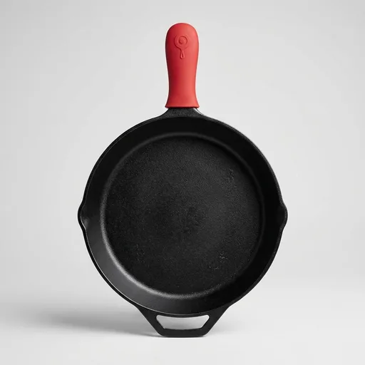 Lodge Seasoned Cast Iron Skillet 12 Inches - Quality Frying Pan for the Stove, Oven, Grill & Campfire - Includes Silicone Hot Handle Holder - Non-Toxic, Nonstick & Long-Lasting