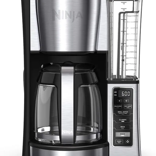 Ninja Fresh Brew Coffee Maker, 12 Cup Glass Carafe, Stainless Steel, CE251