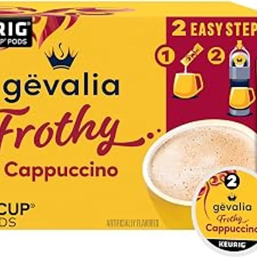 Gevalia K‐Cup® Coffee Pods & Froth Packets Kit, 6 ct, Cappuccino Espresso