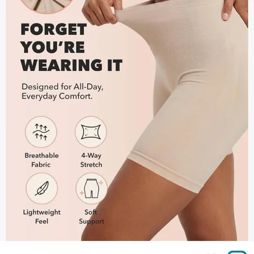 SHAPERMINT High-Waisted Shapewear Tummy Control Shorts