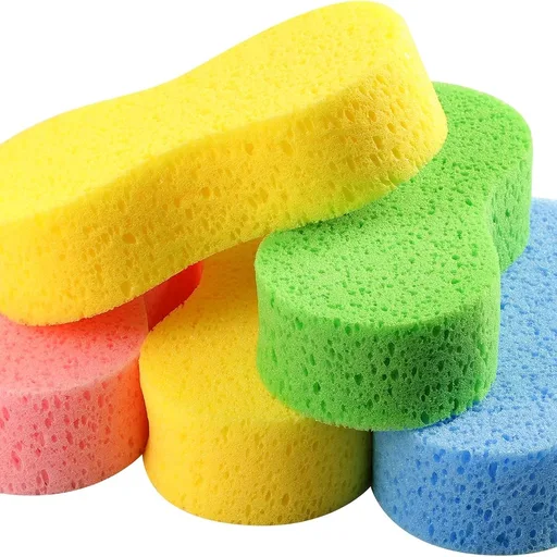 Temede Large Car Wash Sponges, Extra Thick Foam Sponges, 5-Pack
