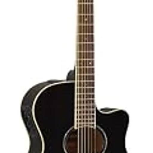 YAMAHAAPX600 BL Thin Body Acoustic-Electric Guitar, Black