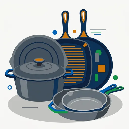 6-Piece Pre-Seasoned Cast Iron Cookware Set