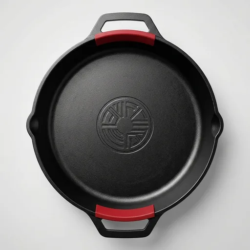 Utopia Kitchen Cast Iron Skillet 12 Inch Pre-Seasoned PFAS-Free Black