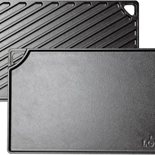 Lodge Reversible Cast Iron Grill/Griddle Pan, 16.75 x 9.5 Inches
