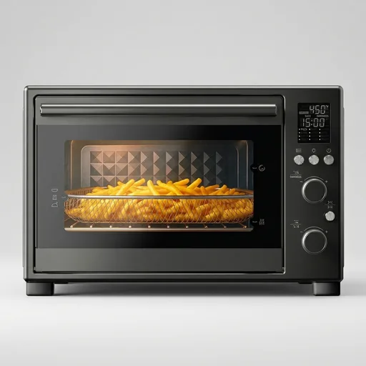 TOSHIBA ChefFry Air Fryer Toaster Oven Combo, 12-in-1 Convection Countertop Oven, 34QT / 32L Large Capacity, 1750W, Master Pizza Modes Design with Exclusive Dual-Temp Tech