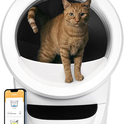 Litter-Robot 4 by Whisker, White - Automatic, Self-Cleaning Cat Litter Box, Helps Reduce Litter Box Odors, Works with Any Clumping Litter, WhiskerCare 1-Year Warranty