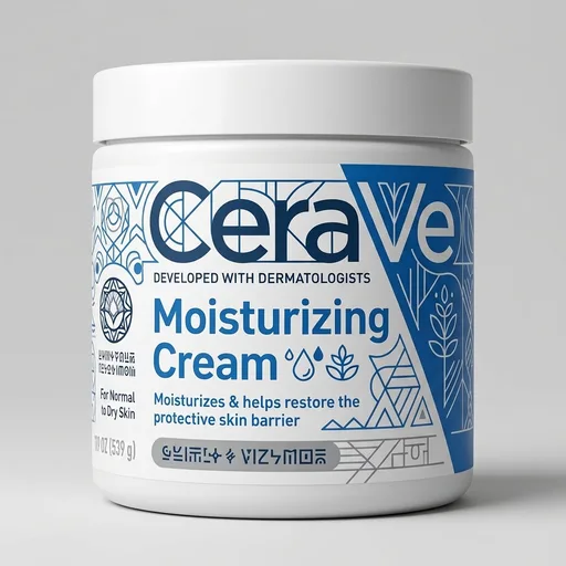 CeraVe Moisturizing Cream, Body and Face Moisturizer for Dry Skin, Body Cream with Hyaluronic Acid and Ceramides, Daily Moisturizer, Oil-Free, Fragrance Free, Non-Comedogenic, 19 Ounce