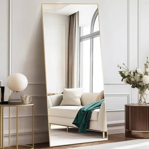 DUMOS 71"x26" Full Length Mirror with Stand, Full Body Floor Mirror