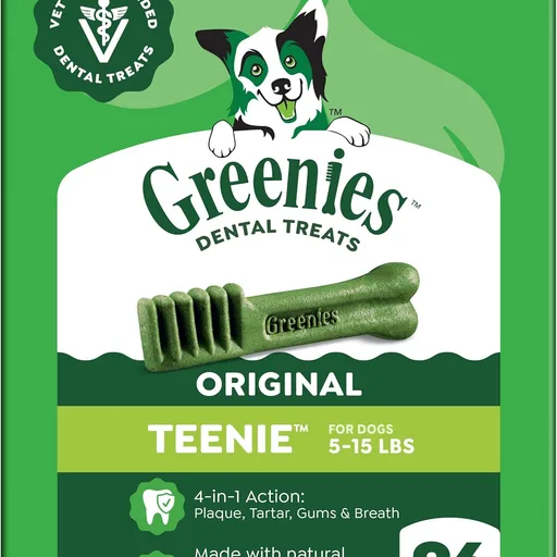 Greenies Teenie Original Natural Dental Dog Treats, Chicken, 96 Count