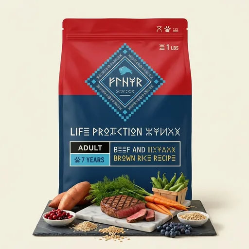 Blue Buffalo Life Protection Formula Beef & Brown Rice Adult Dry Dog Food, Supports Immunity with Antioxidant-Rich LifeSource Bits, Promotes Healthy Muscle Development, Skin & Coat Health, 15 lbs.