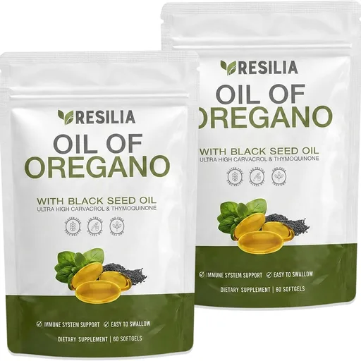Resilia Oil of Oregano Softgels with Black Seed Oil