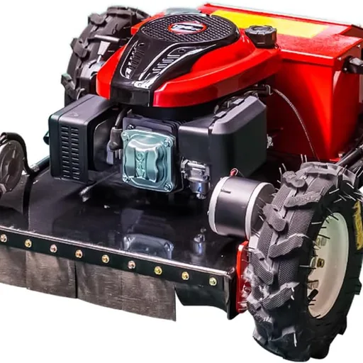 4WD Remote Control Mower, 7.5HP Gas Powered, 21.65 Inch All Terrain