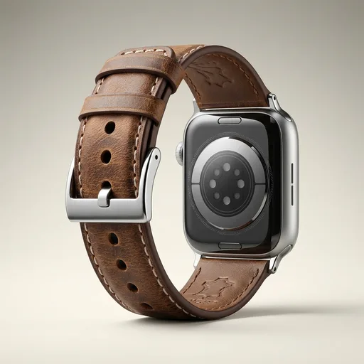 SNBLK Vintage Leather Band Compatible with Apple Watch Bands for Men Women