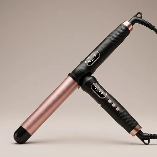 Curling Wand 1 1/4 Inch,Curling Iron 1.25 Inch Professional for Long Hair,Clamp Free Curling Wand for Quick Styling.