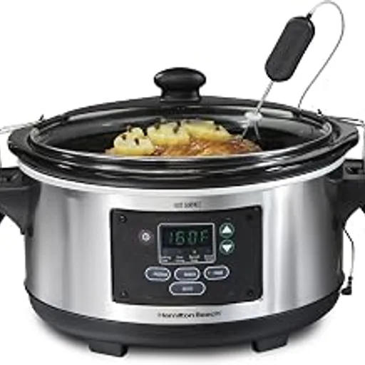 Hamilton BeachPortable 6 Quart Set & Forget Programmable Slow Cooker